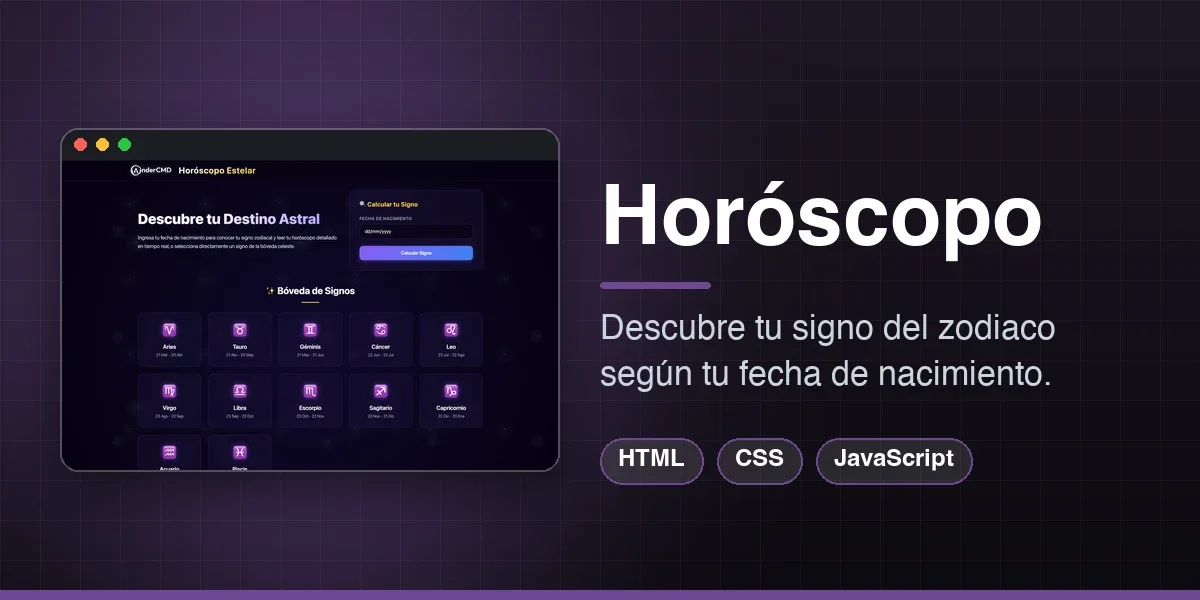 Conoce tu signo del zodiaco dependiendo de tu fecha de nacimiento.
