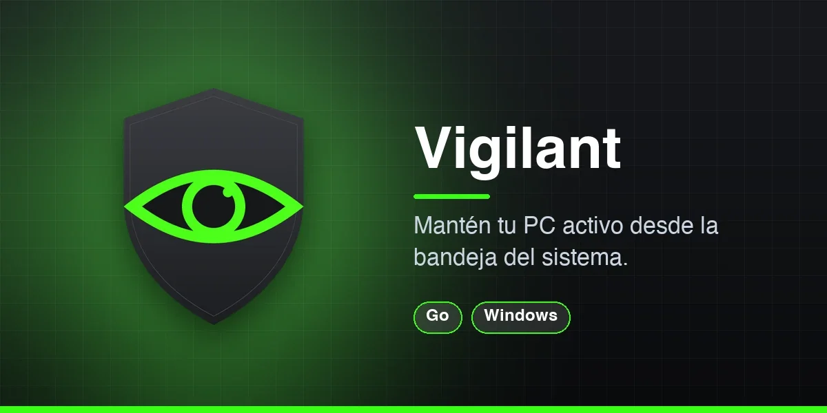 Aplicación ligera para la bandeja del sistema en Windows que simula actividad del usuario para evitar que el equipo entre en reposo o cambie el estado a "Ausente".